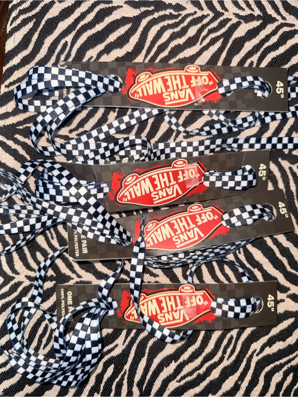 Vans Checkerboard Shoelaces 6pairs - Classic Skate Style